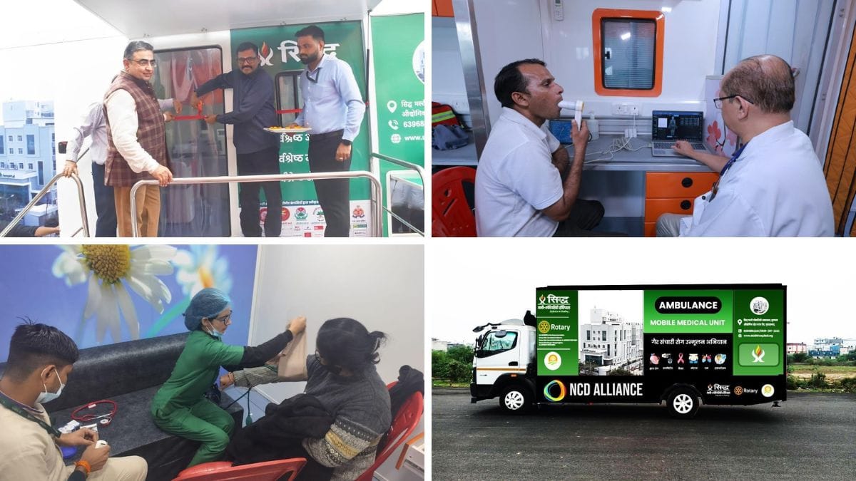 सिद्ध अस्पताल के चेयरमैन डॉ अनुराग मेहरोत्रा की पहल :हॉस्पिटल ऑन व्हील्स से NCDs के खिलाफ अभियान
