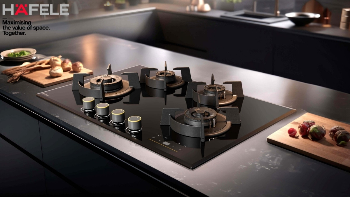 Hafele Cronus Digi-Step Hobs Reinforce Everyday Kitchen Safety with Flame Protection