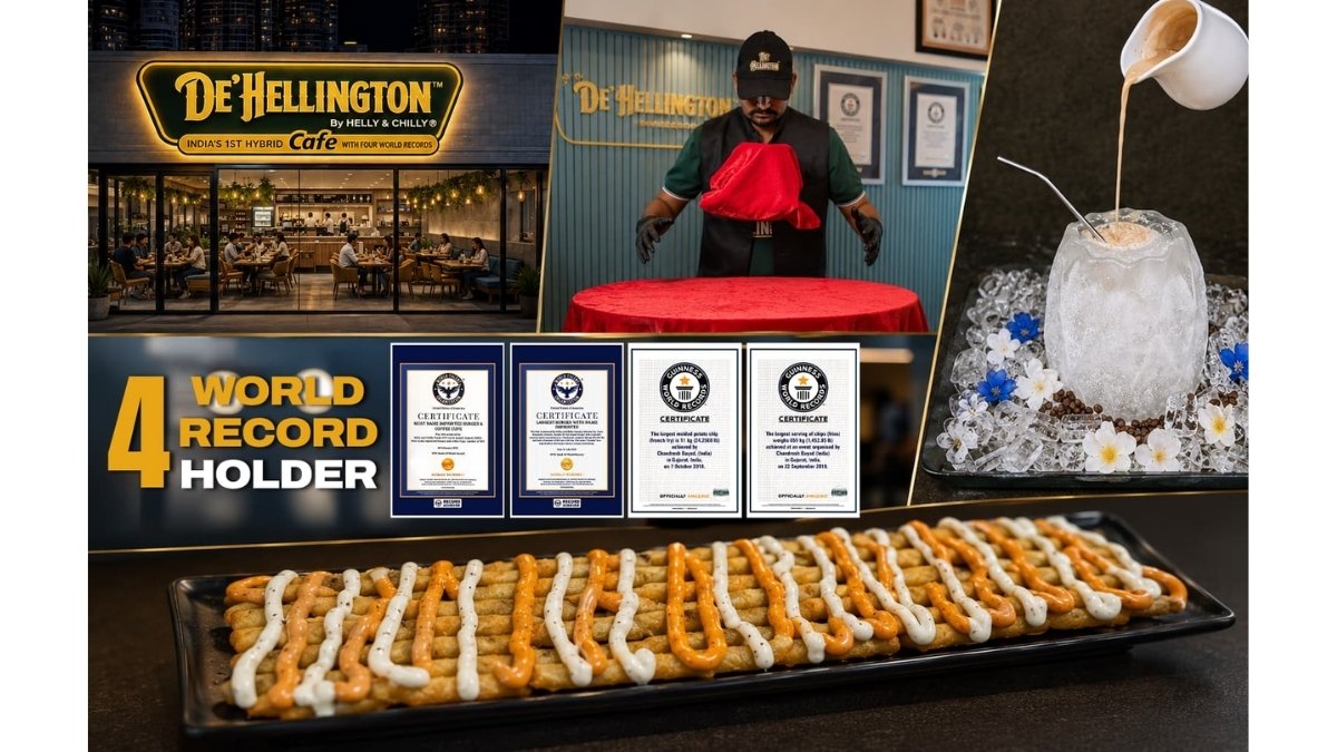 De’ Hellington by Helly and Chilly Secures Trademarks in 5 Countries and Sets 4 World Records, Debuting the World’s First Zero-Gravity Flying Pizza
