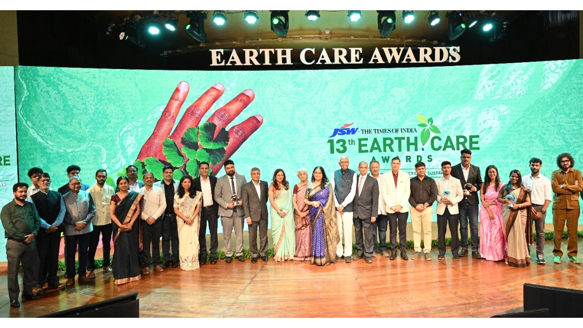 JSW–The Times of India Earth Care Awards Recognise Champions of Climate Action and Sustainability