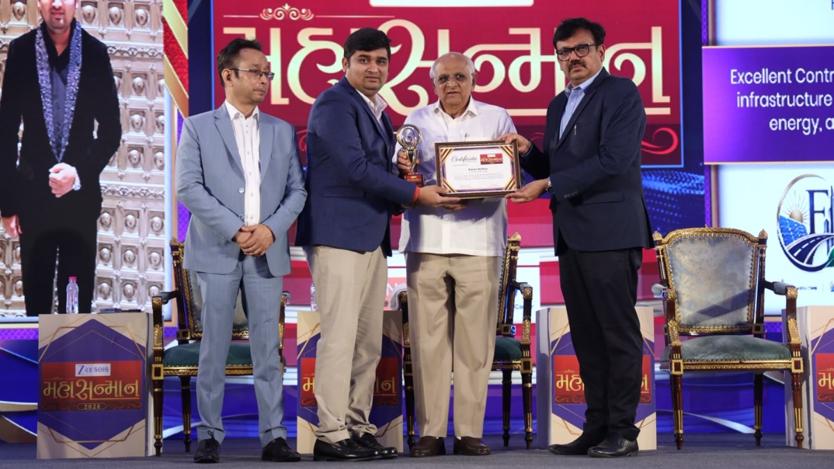 Entrepreneur Karan Bothara Honoured with Mahasanman Award by Gujarat Chief Minister