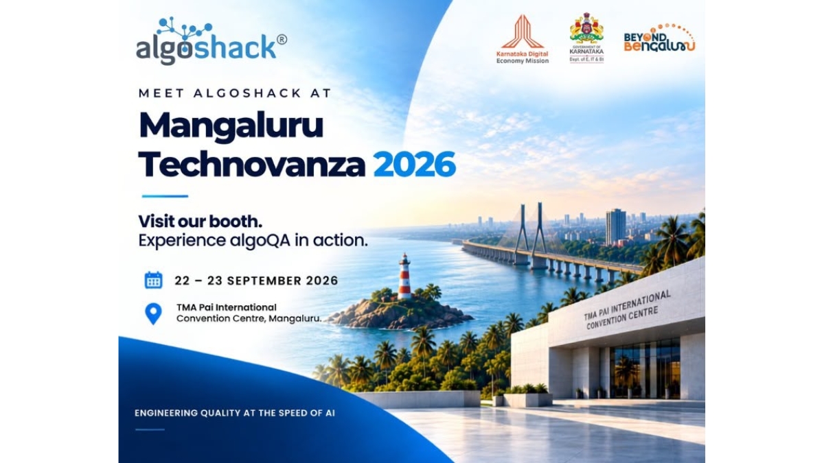 AlgoShack to Showcase AI-Augmented Autonomous Quality Engineering at Mangaluru Technovanza 2026