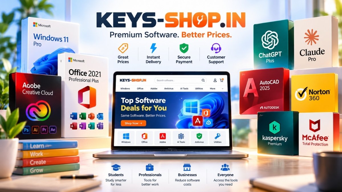 Keys-Shop.in: Making Premium Software More Affordable for Students, Professionals and Businesses
